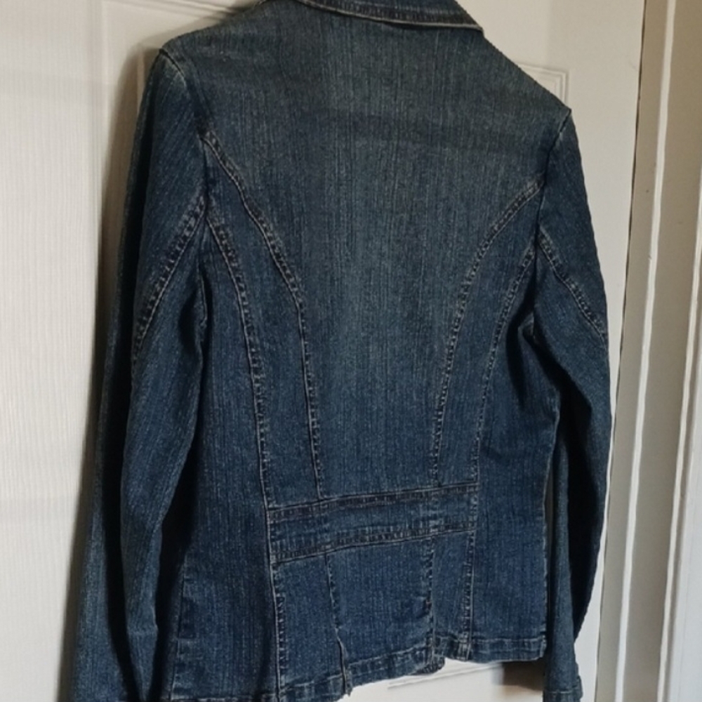 St. John's Bay Stretch Jean Jacket Size Medium - Picture 6 of 11